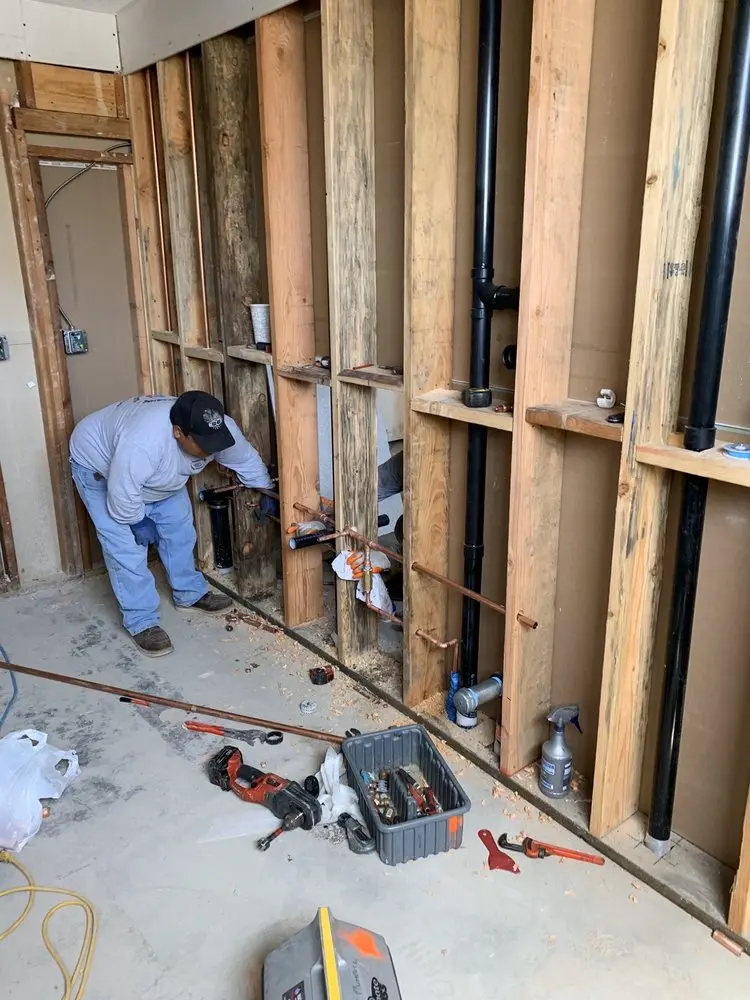 Commercial rough-in plumbing for Water Heater Replacement in Lisbon Acres